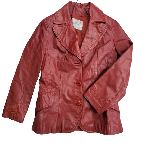 Sale Wilson House Of Suede Vintage True Leather Jacket USA Single Breasted Retro - Picture 2 of 14